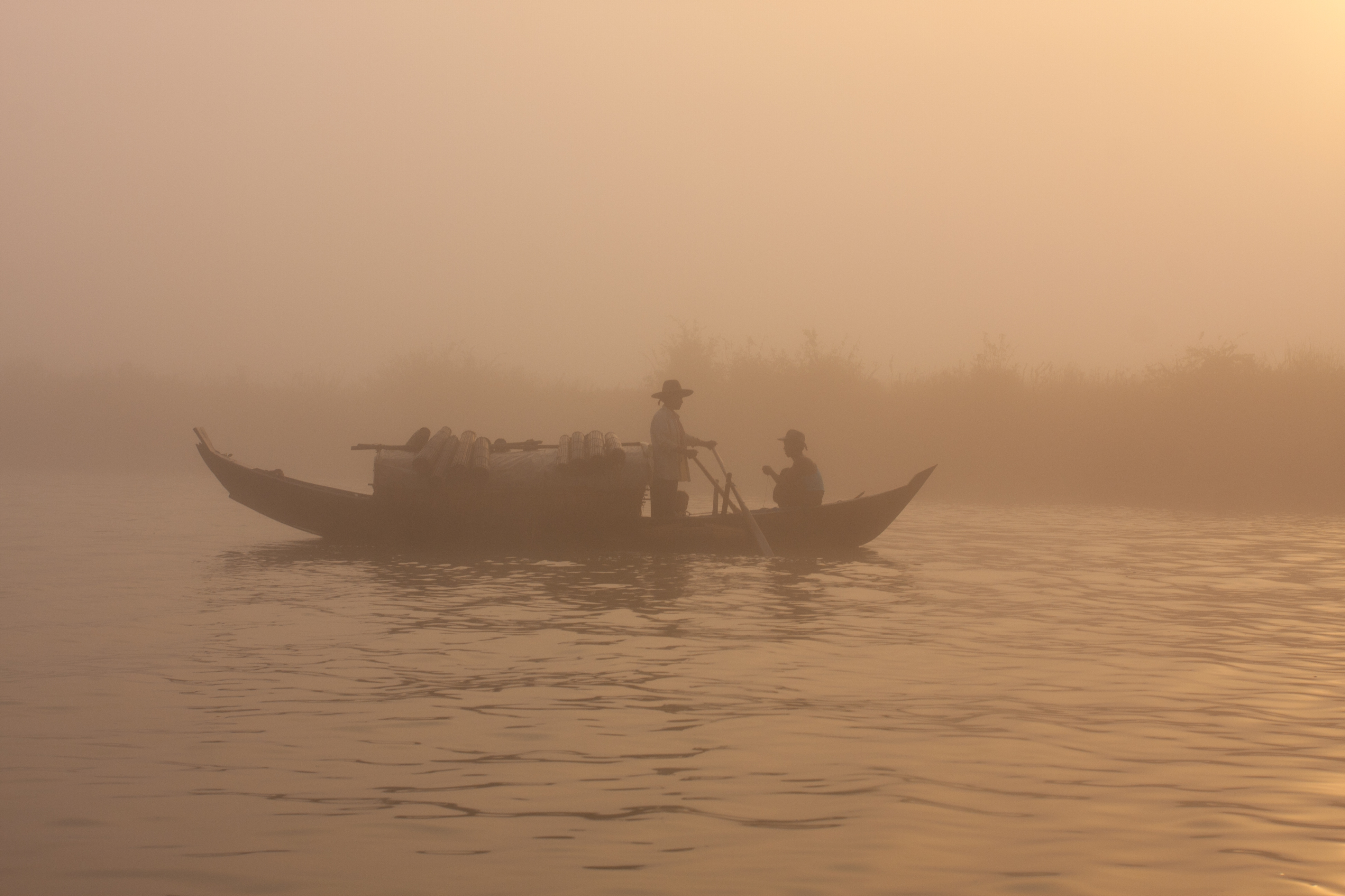 Sunrise in the Irrwady Delta