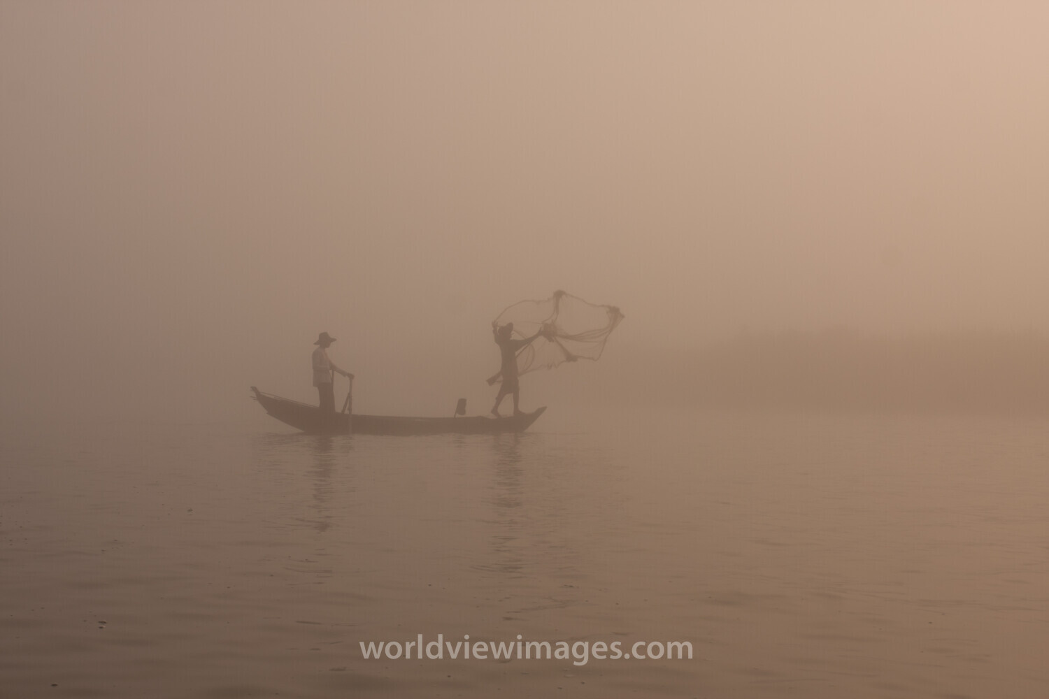 Sunrise in the Irrwady Delta