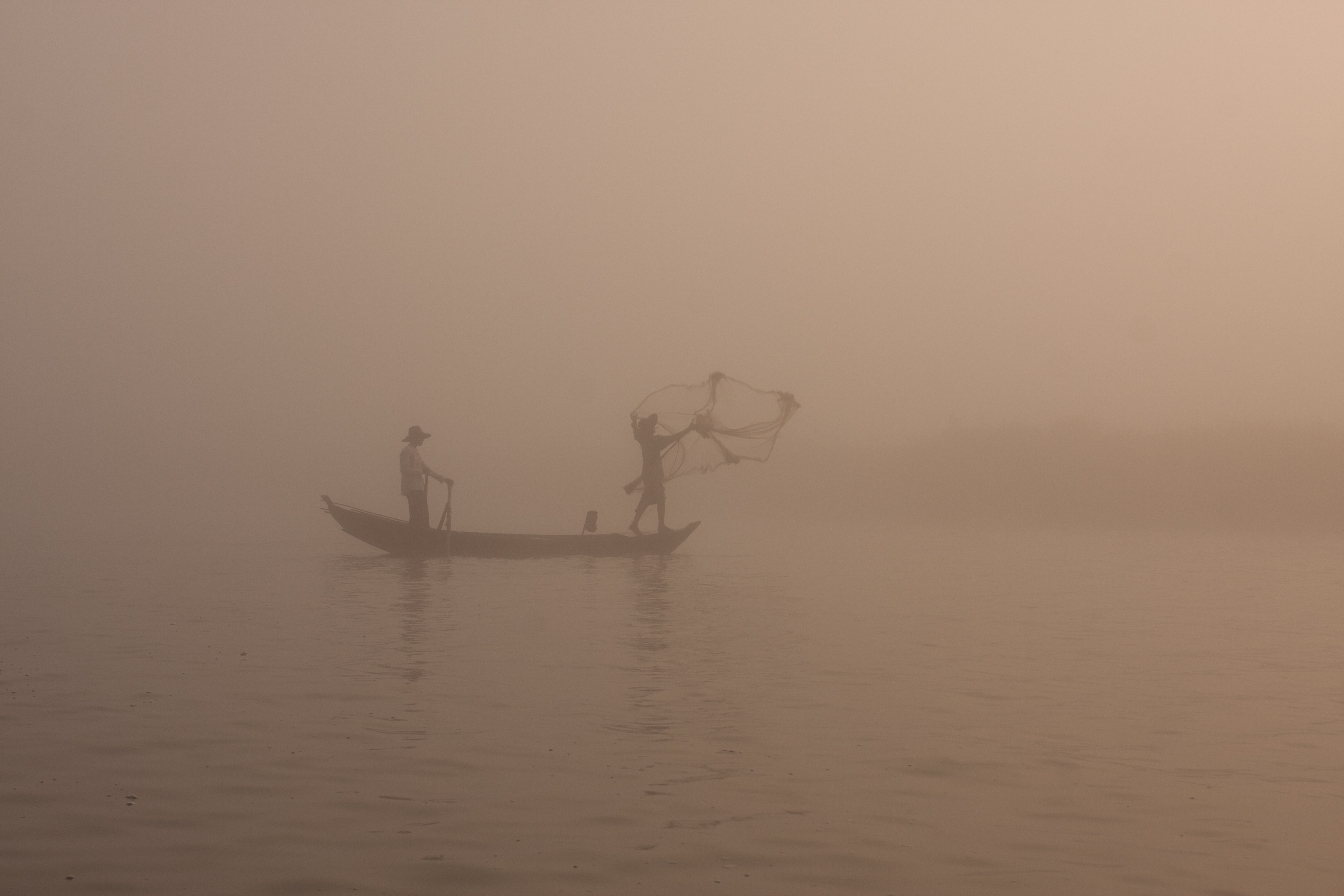 Sunrise in the Irrwady Delta