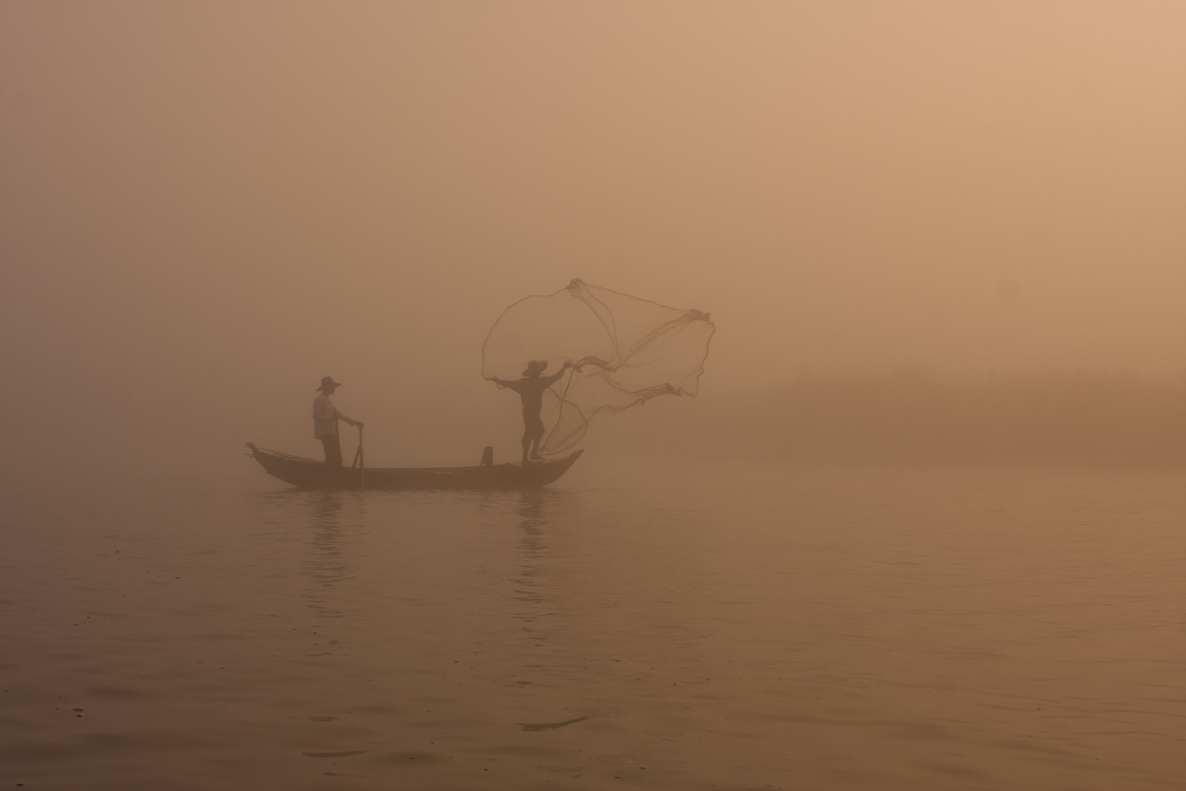 Sunrise in the Irrwady Delta