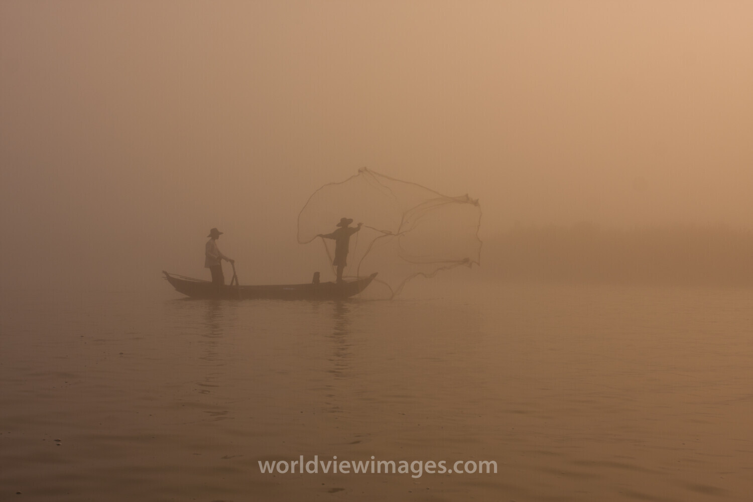Sunrise in the Irrwady Delta