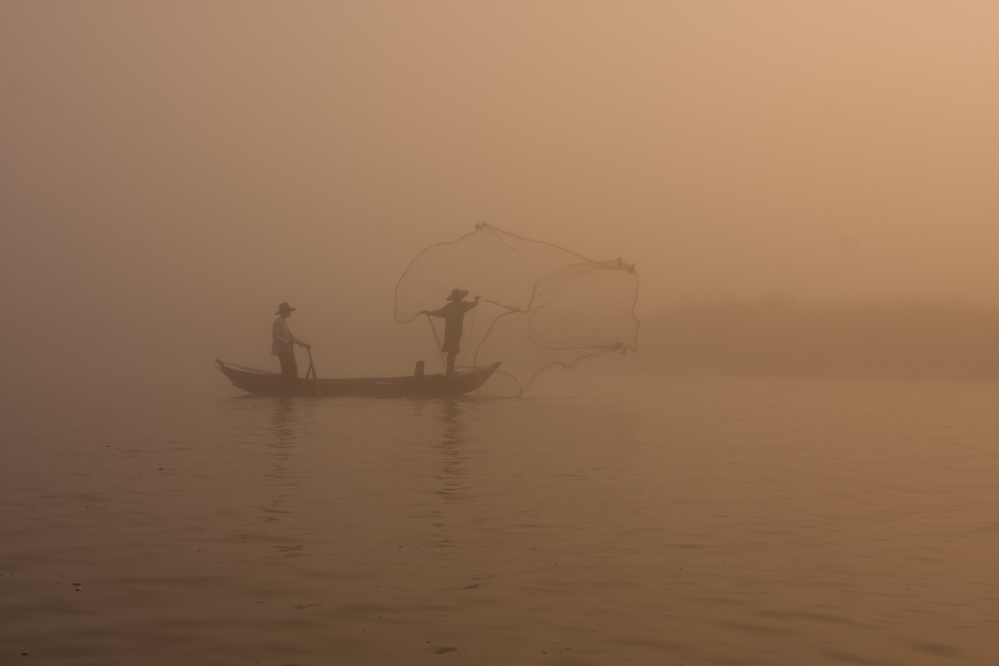 Sunrise in the Irrwady Delta
