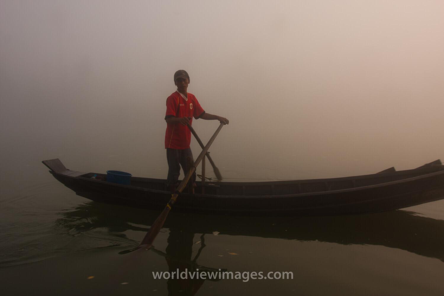 Sunrise in the Irrwady Delta