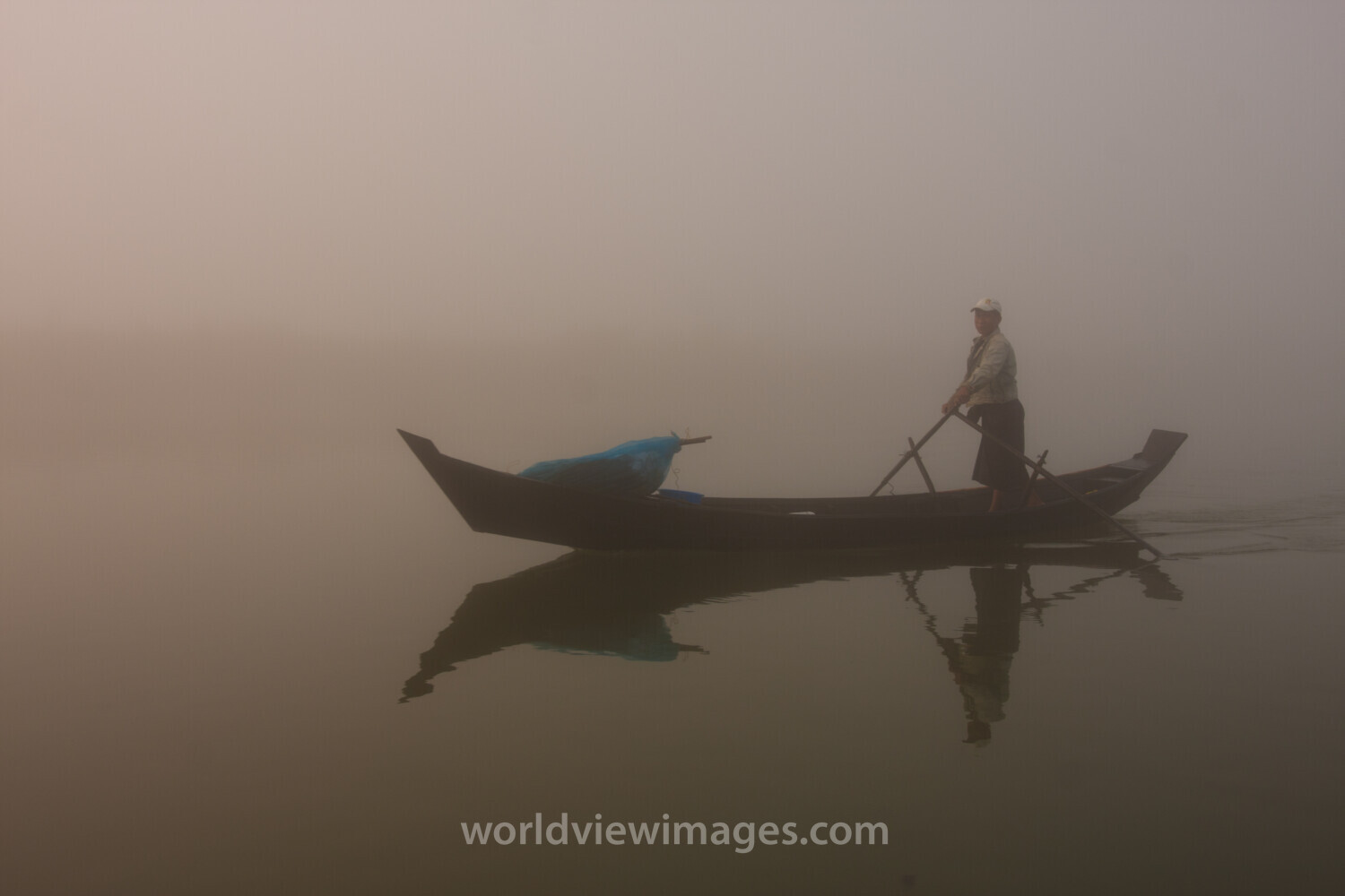 Sunrise in the Irrwady Delta
