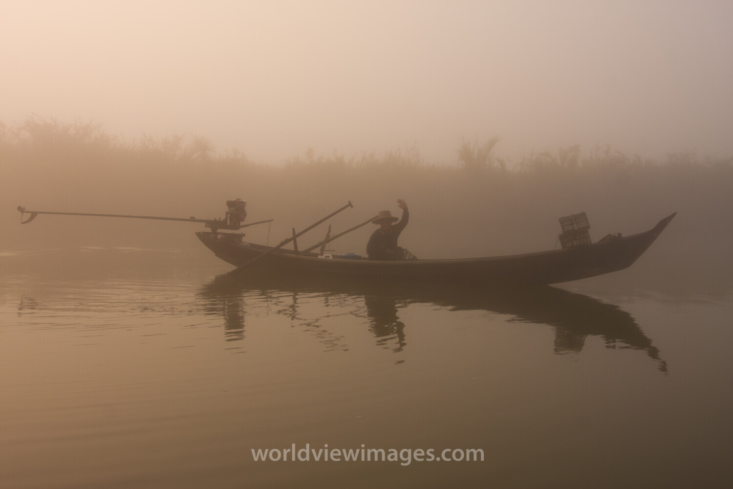 Sunrise in the Irrwady Delta