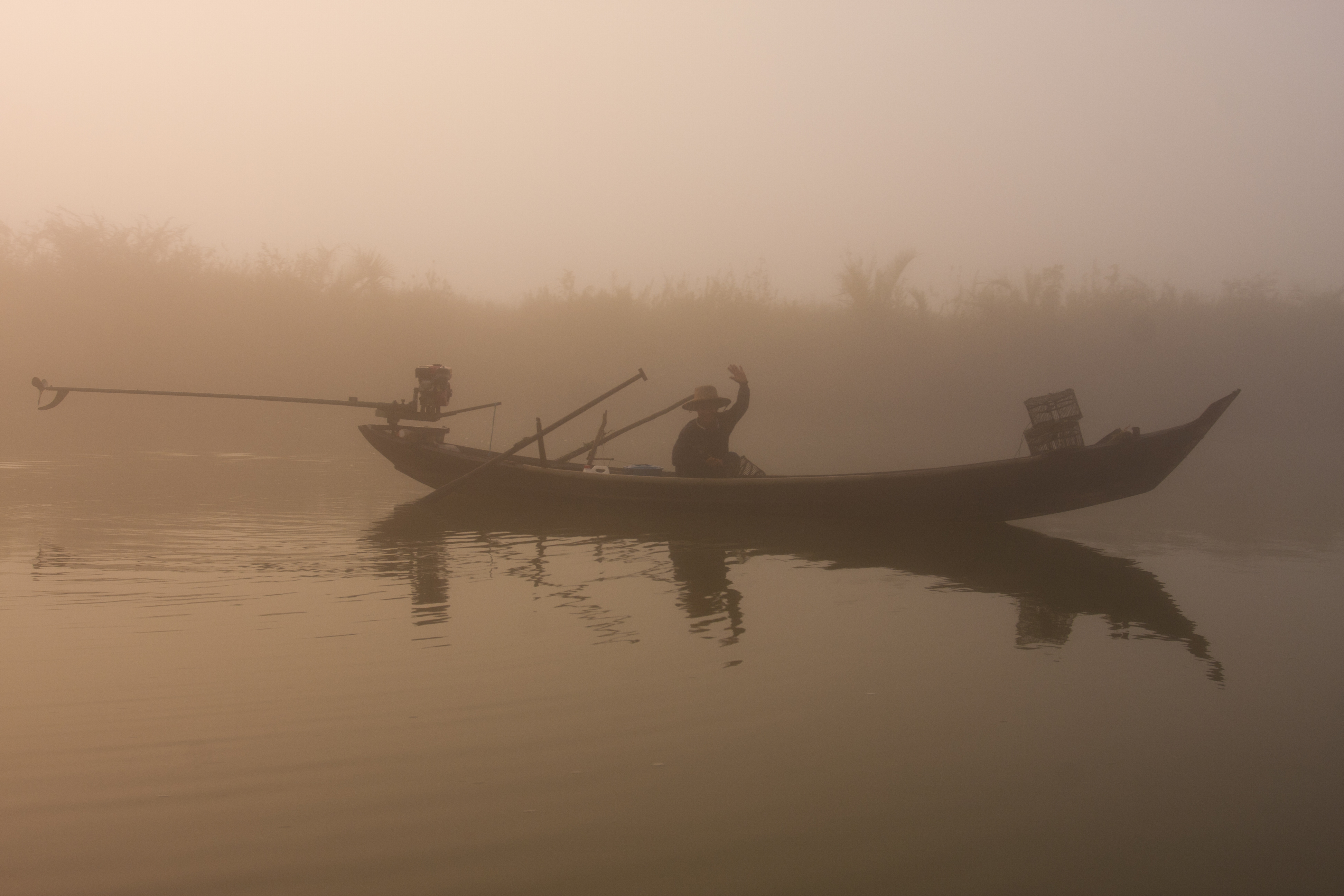 Sunrise in the Irrwady Delta