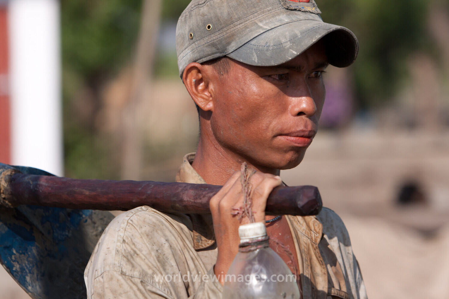 Man With Hoe in Burma