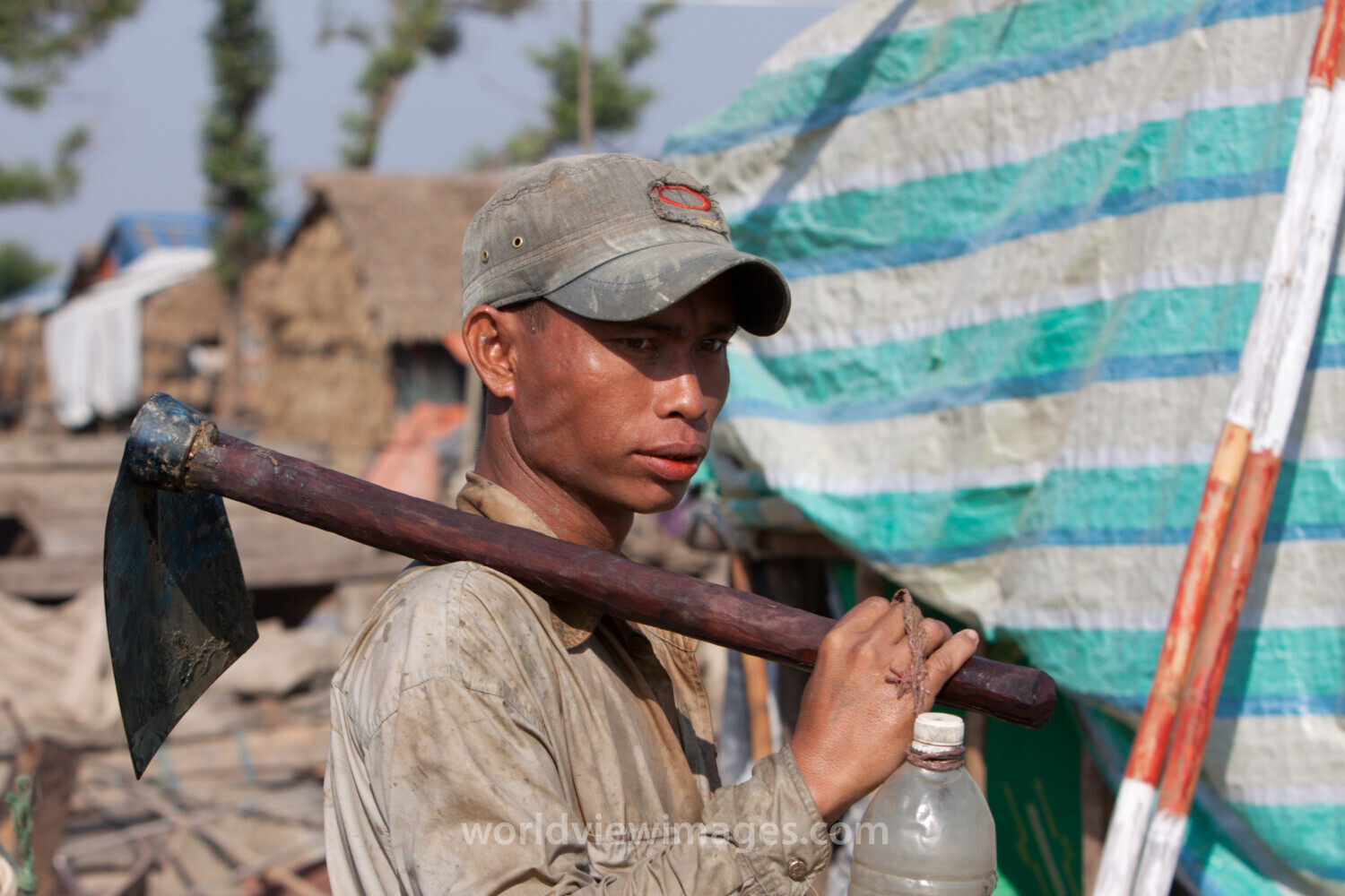 Man With Hoe in Burma