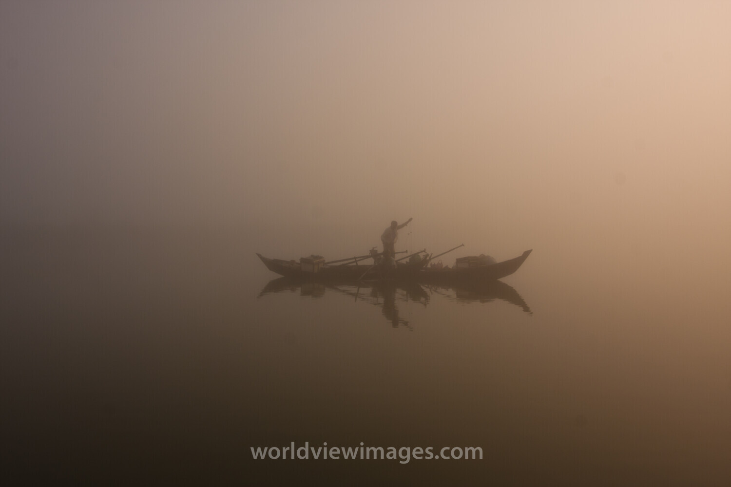 Sunrise in the Irrwady Delta