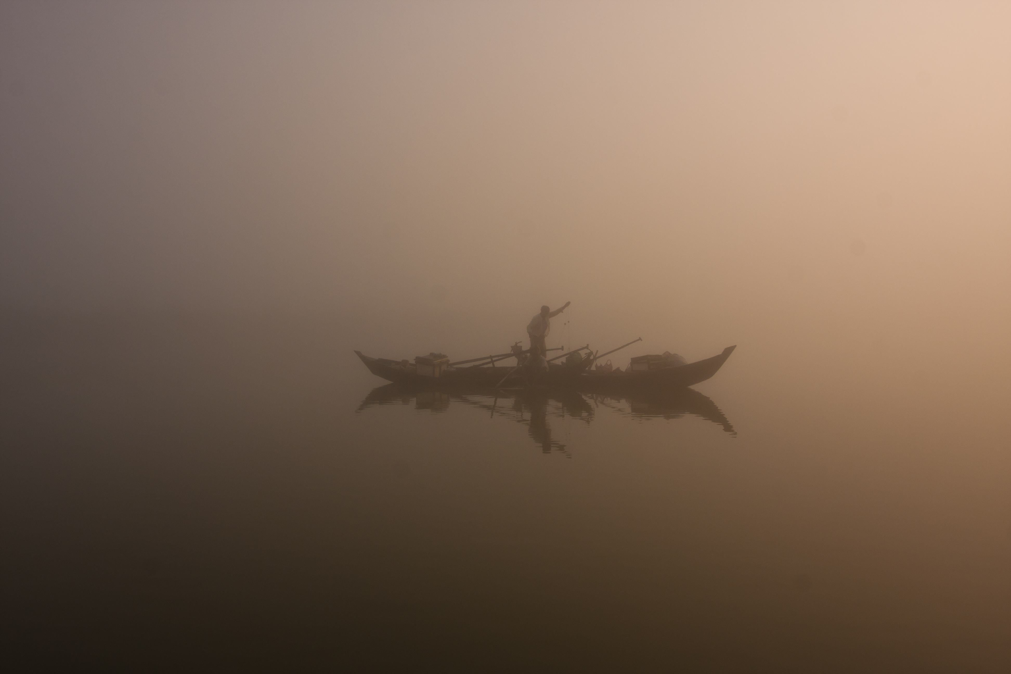 Sunrise in the Irrwady Delta