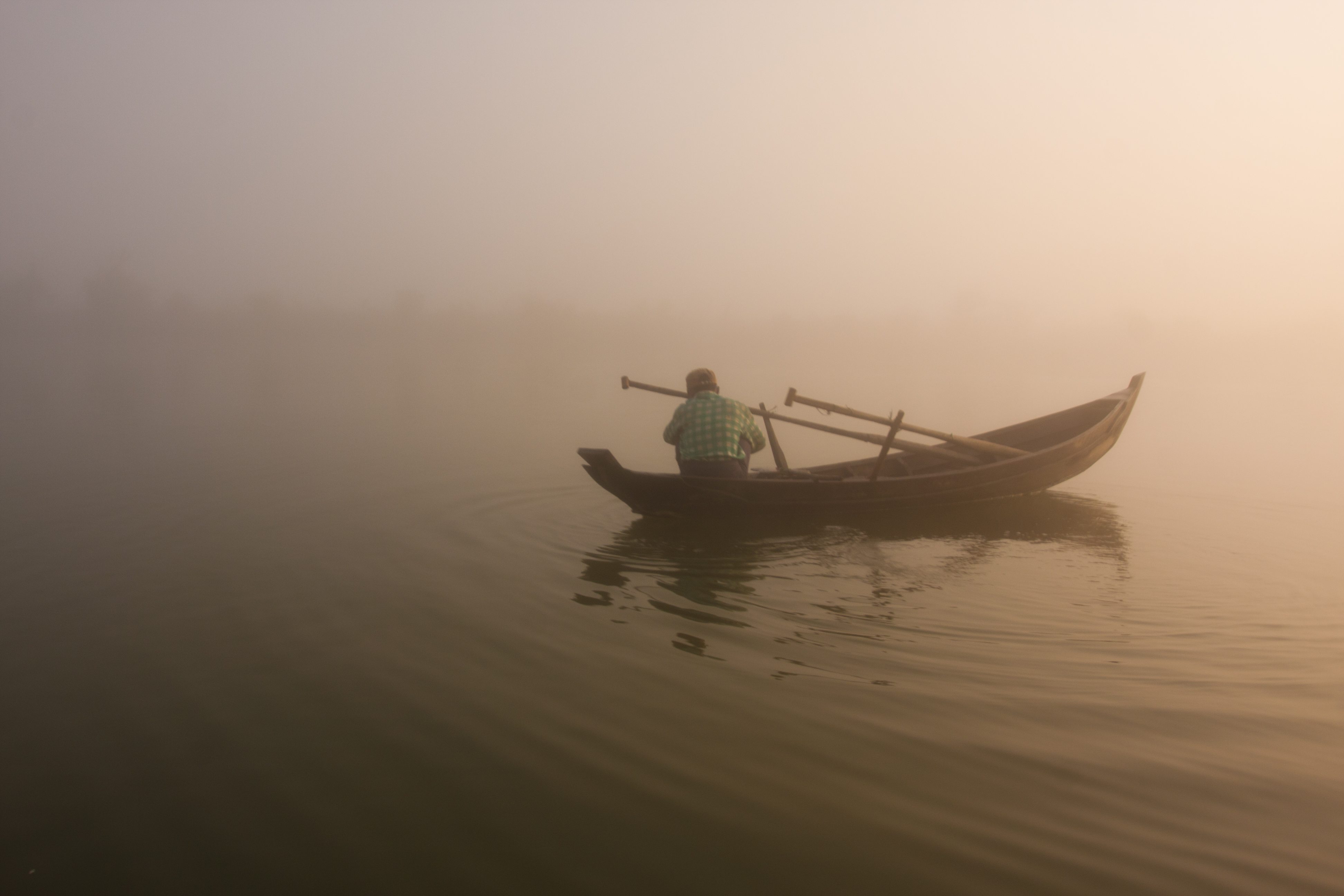 Sunrise in the Irrwady Delta