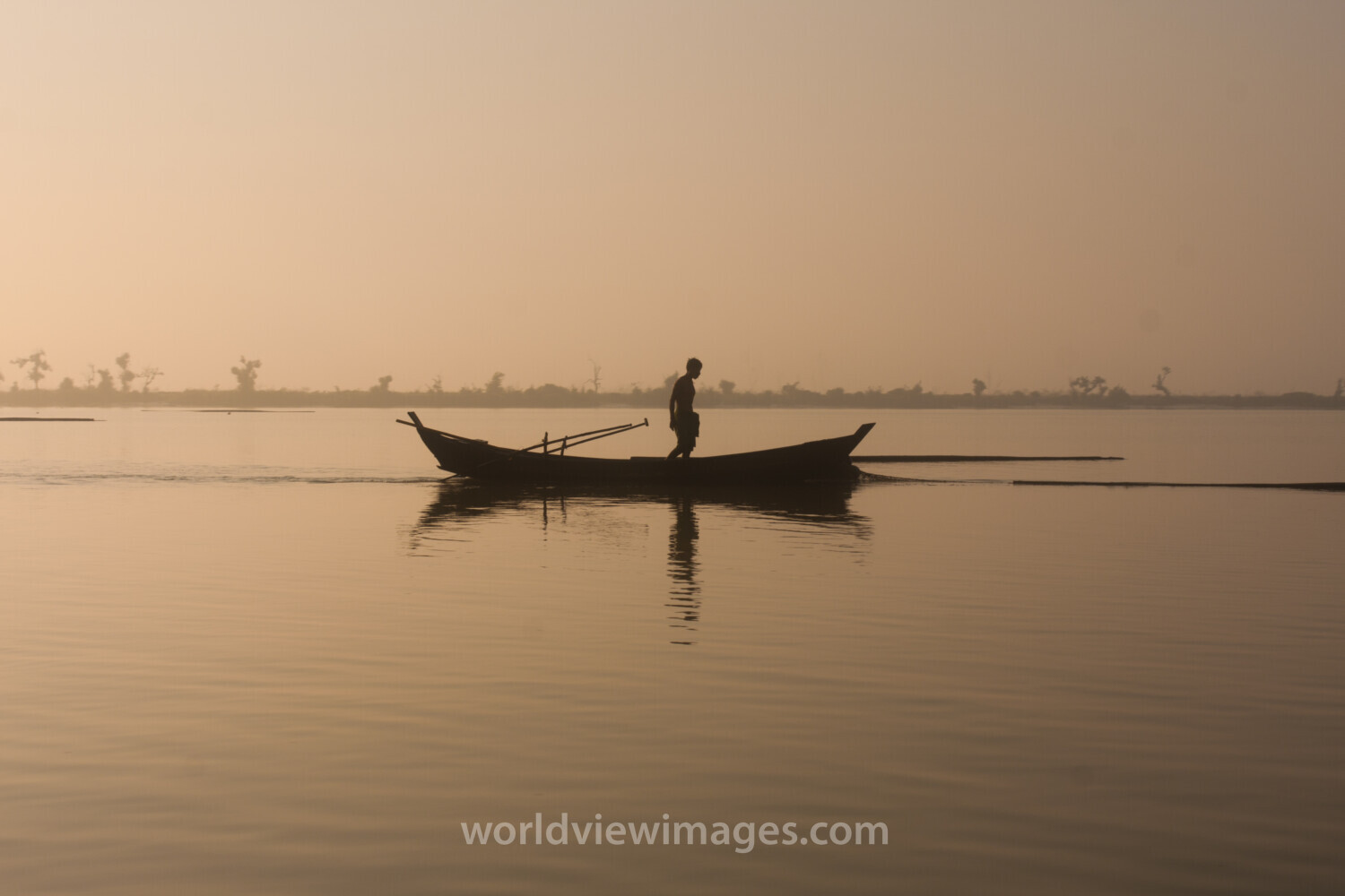 Sunrise in the Irrwady Delta