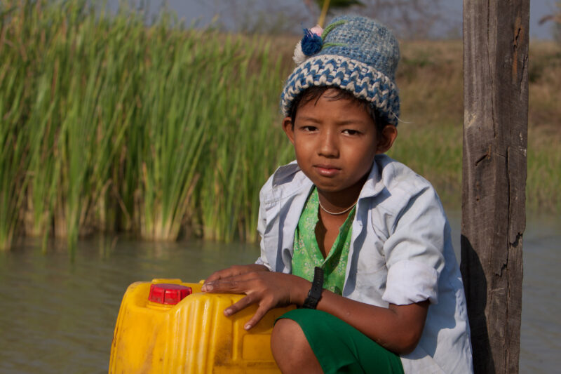 Collecting Water in Myanmar — Finding and collecting water, safe for cooking and drinking was a challenge after Cyclone Nargis, as most of the water sources ...