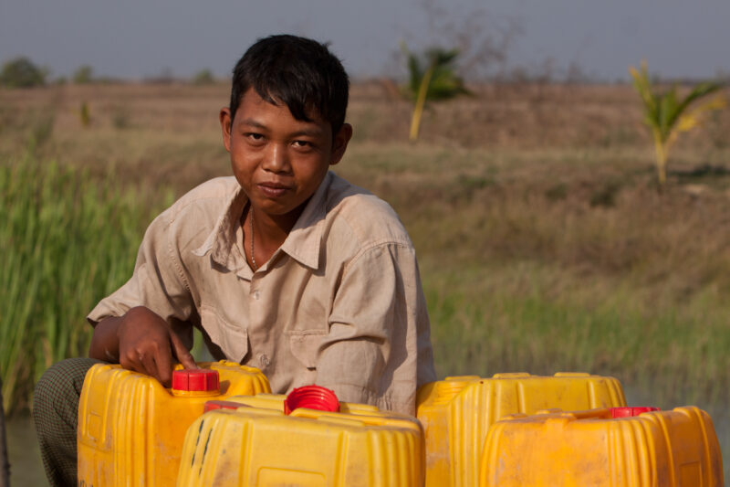 Collecting Water in Myanmar — Finding and collecting water, safe for cooking and drinking was a challenge after Cyclone Nargis, as most of the water sources ...