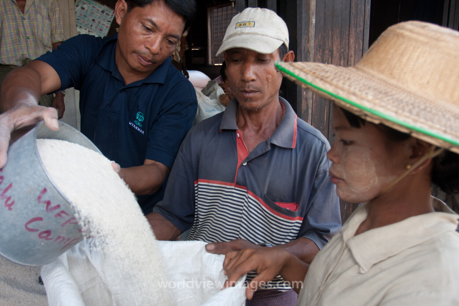 Food Distirbution after Cyclone in Burma