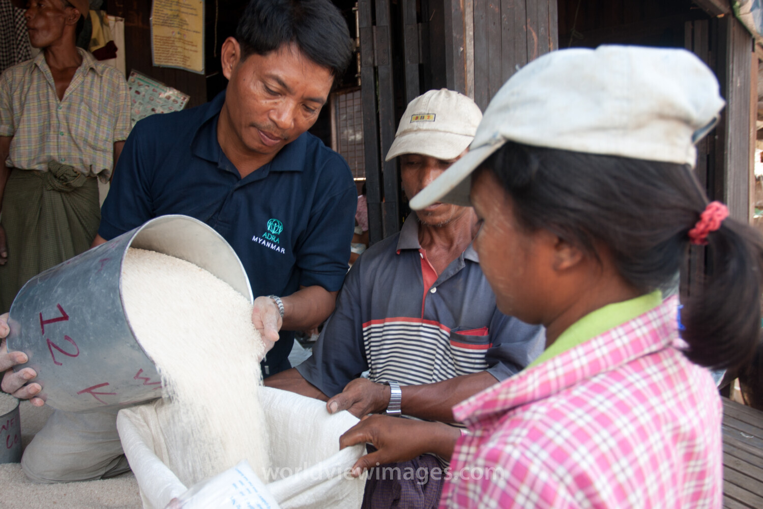 Food Distirbution after Cyclone in Burma