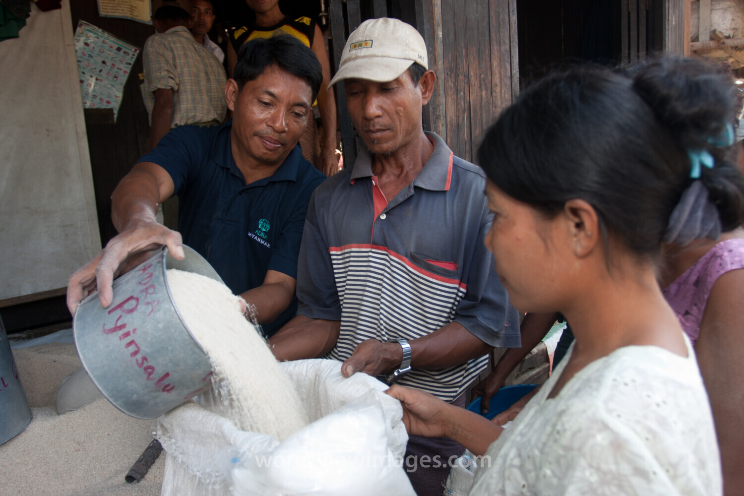 Food Distirbution after Cyclone in Burma