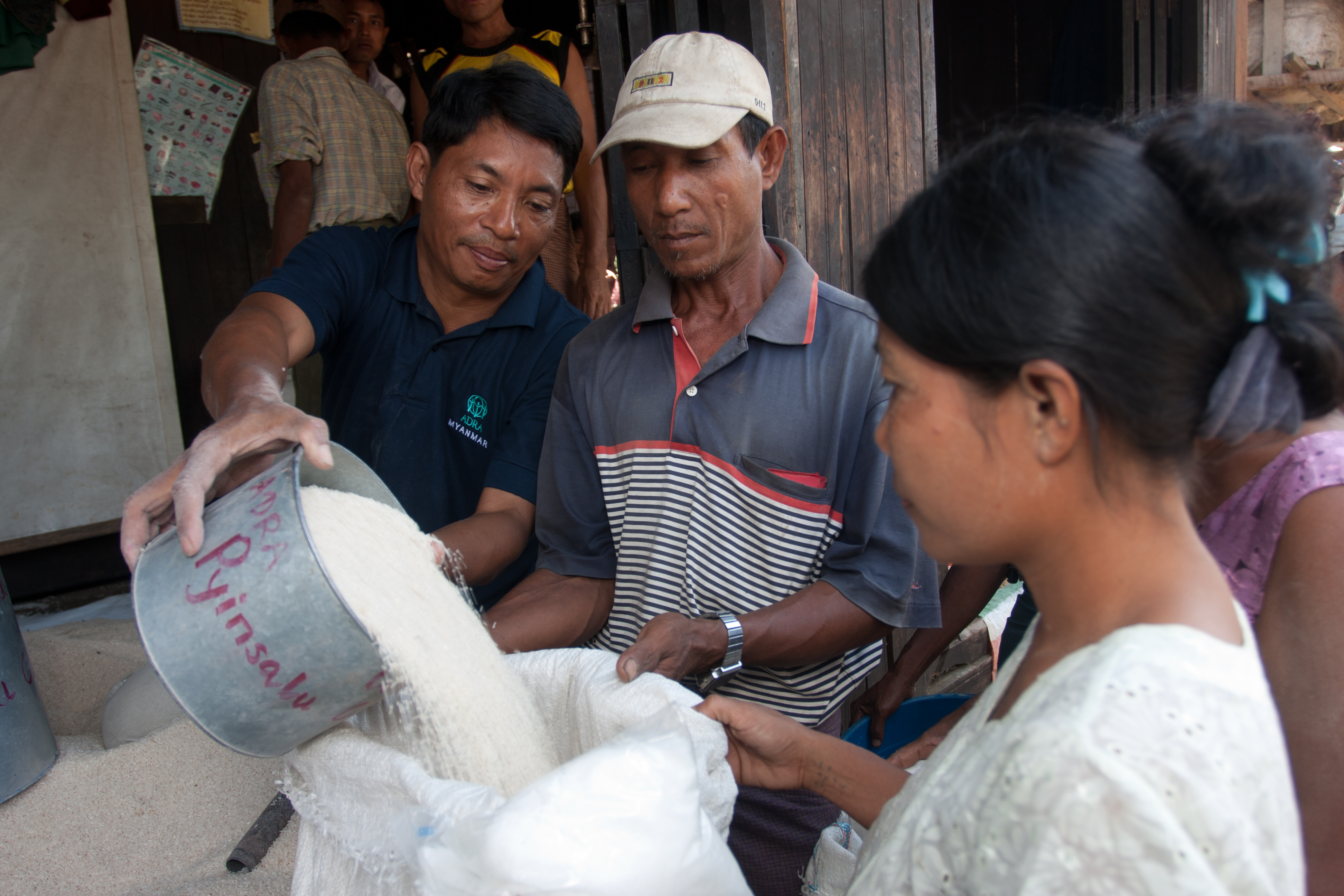 Food Distirbution after Cyclone in Burma