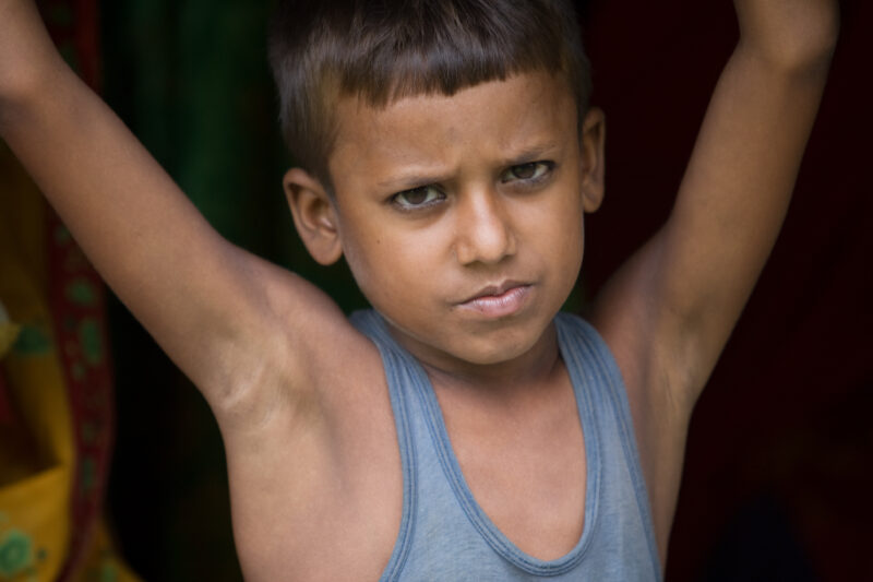 Displaced by Flooding in Nepal — People displaced by monsoon flooding that has wiped out crops and animals along the border of Nepal and India — Nepal, India...