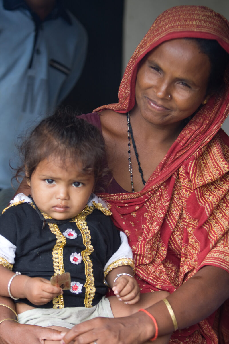 Displaced by Flooding in Nepal — People displaced by monsoon flooding that has wiped out crops and animals along the border of Nepal and India — Nepal, babie...