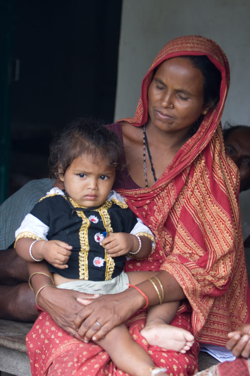 Displaced by Flooding in Nepal — People displaced by monsoon flooding that has wiped out crops and animals along the border of Nepal and India — Nepal, babie...