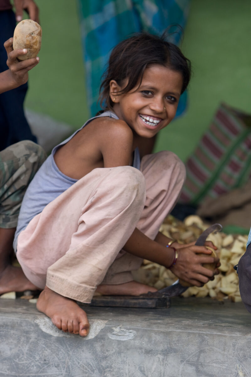 Displaced by Flooding in Nepal — People displaced by monsoon flooding that has wiped out crops and animals along the border of Nepal and India — Nepal, India...