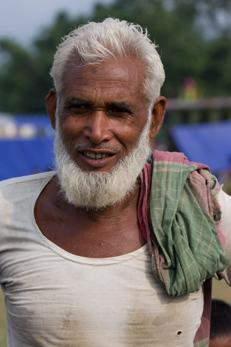 Displaced by Flooding in Nepal — People displaced by monsoon flooding that has wiped out crops and animals along the border of Nepal and India — Nepal, India...