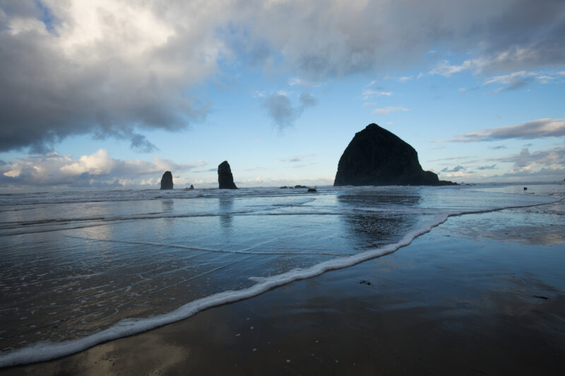 Beach in Oregon — Beautiful Ocean Scene on the Oregon Cost in the United States — Beach, Coast, Ocean, Oregon, Sea