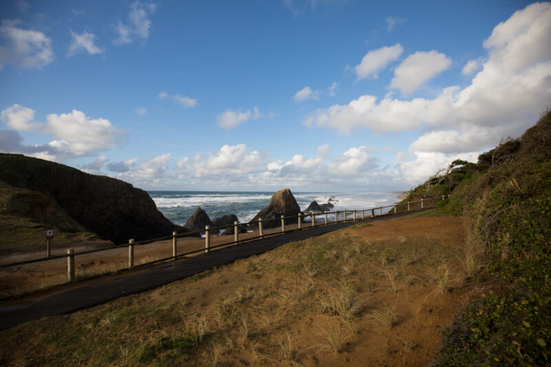 Beach in Oregon — Beautiful Ocean Scene on the Oregon Cost in the United States — Beach, Coast, Ocean, Oregon, Sea