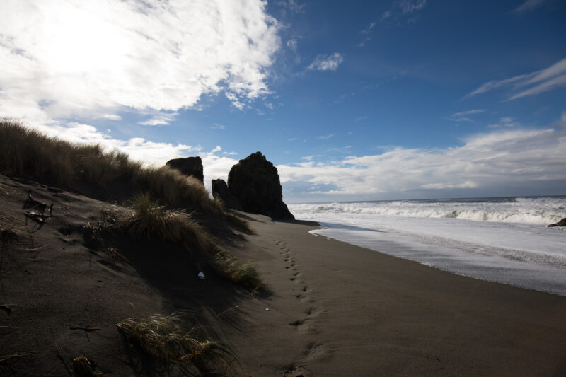 Oregon Coast at Sunset — Beautiful Sunset Scene on the Oregon Cost in the United States. — Beach, Coast, Ocean, Oregon, Sea