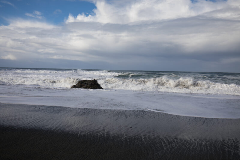 Oregon Coast at Sunset — Beautiful Sunset Scene on the Oregon Cost in the United States. — Beach, Coast, Ocean, Oregon, Sea