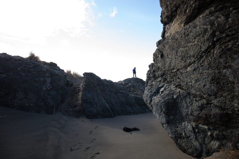 Oregon Coast at Sunset — Beautiful Sunset Scene on the Oregon Cost in the United States. — Beach, Coast, Ocean, Oregon, Sea