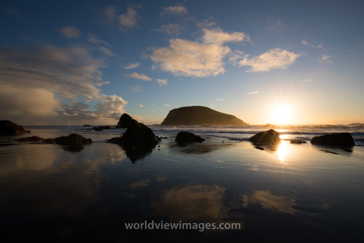Oregon Coast at Sunset