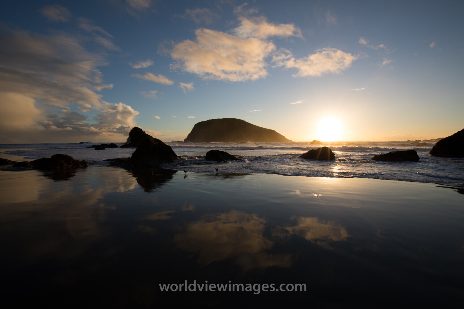 Oregon Coast at Sunset