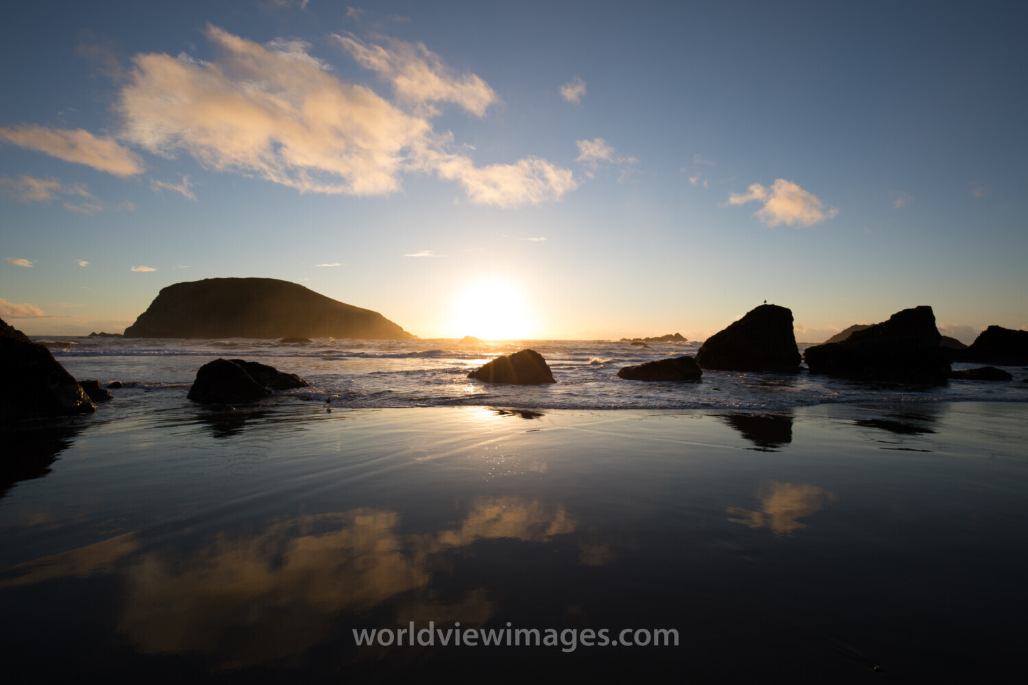 Oregon Coast at Sunset