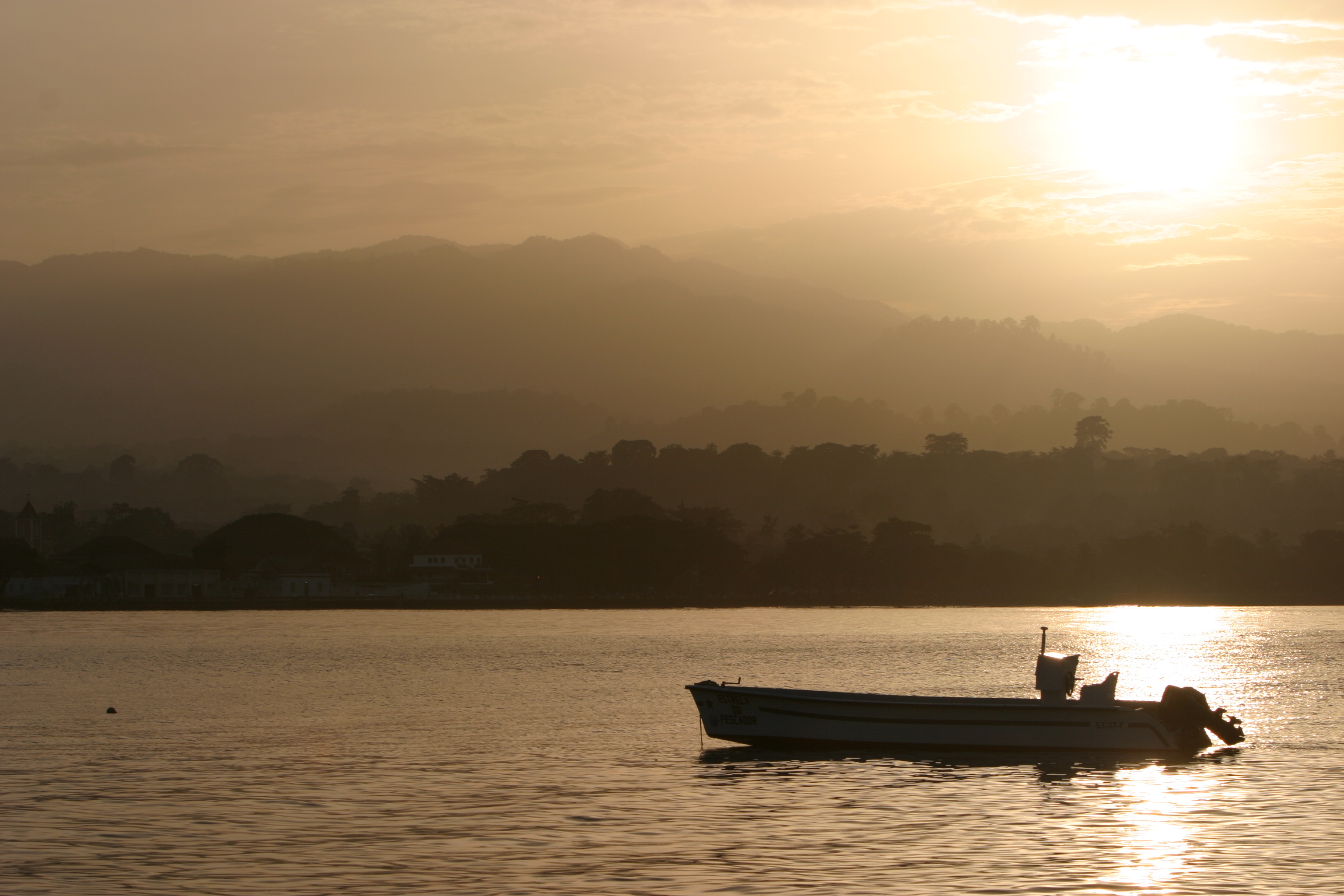 Sunset in Sao Tome