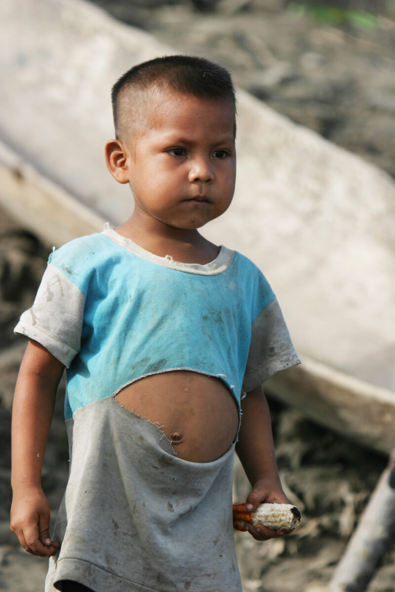 Boy in Peru — Shipibo Ethnic Children living along the Ucayali River — Peru, Shipibo Indians, Amerindian, Poverty, Development