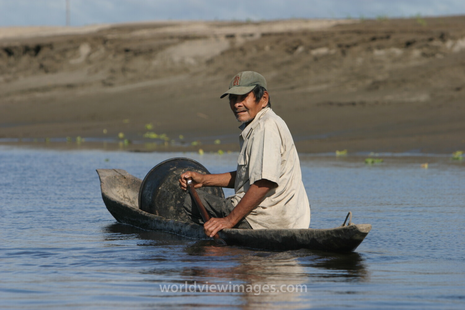 Ethnic Man in Dugout