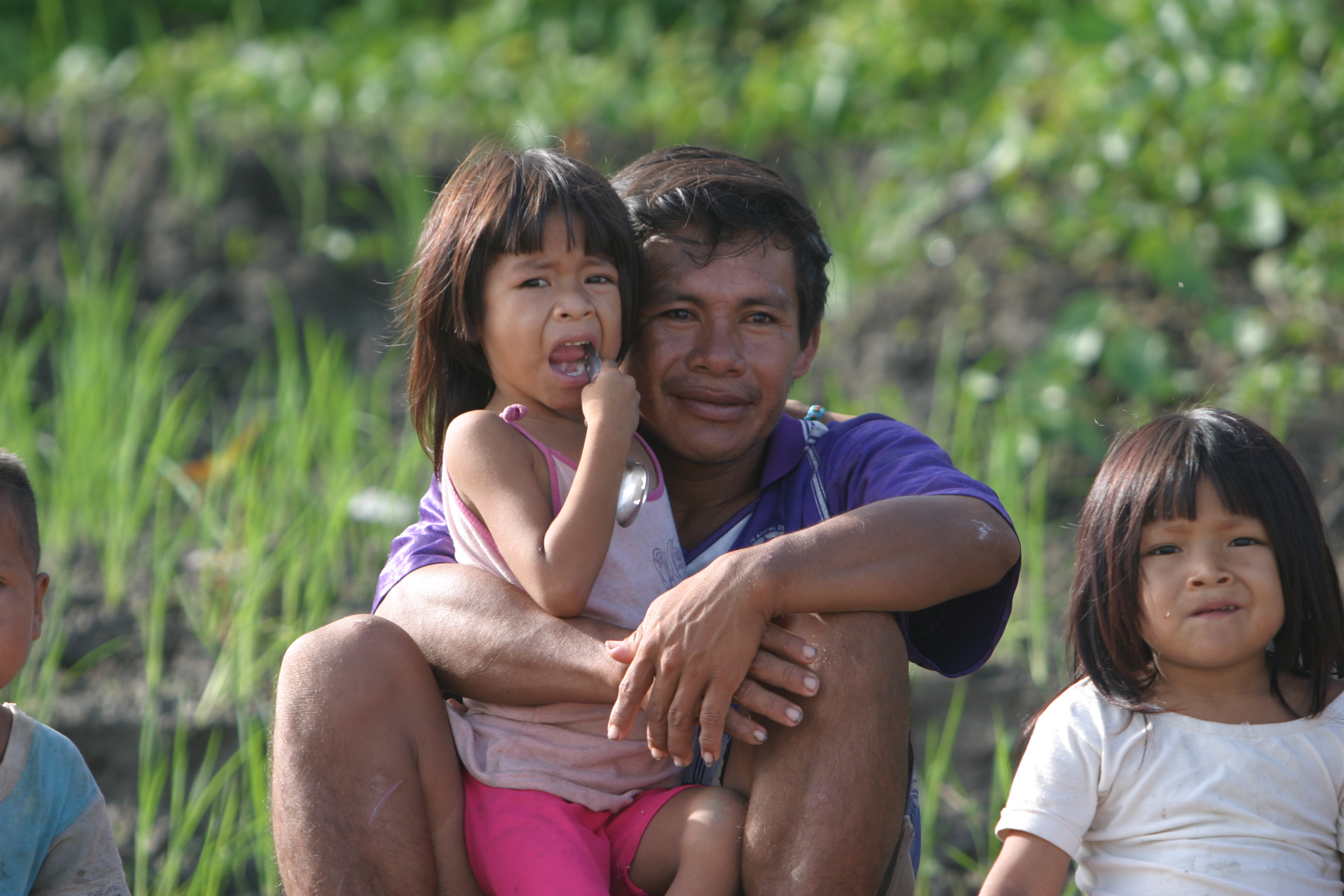 Father Daughter in Peru
