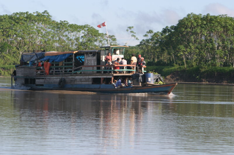 River Transport in Peru — People along the Ucayali River, in the Jungle region of Peru — ADRA, Peru, Poverty, Shipibo Indians, Ucayali River