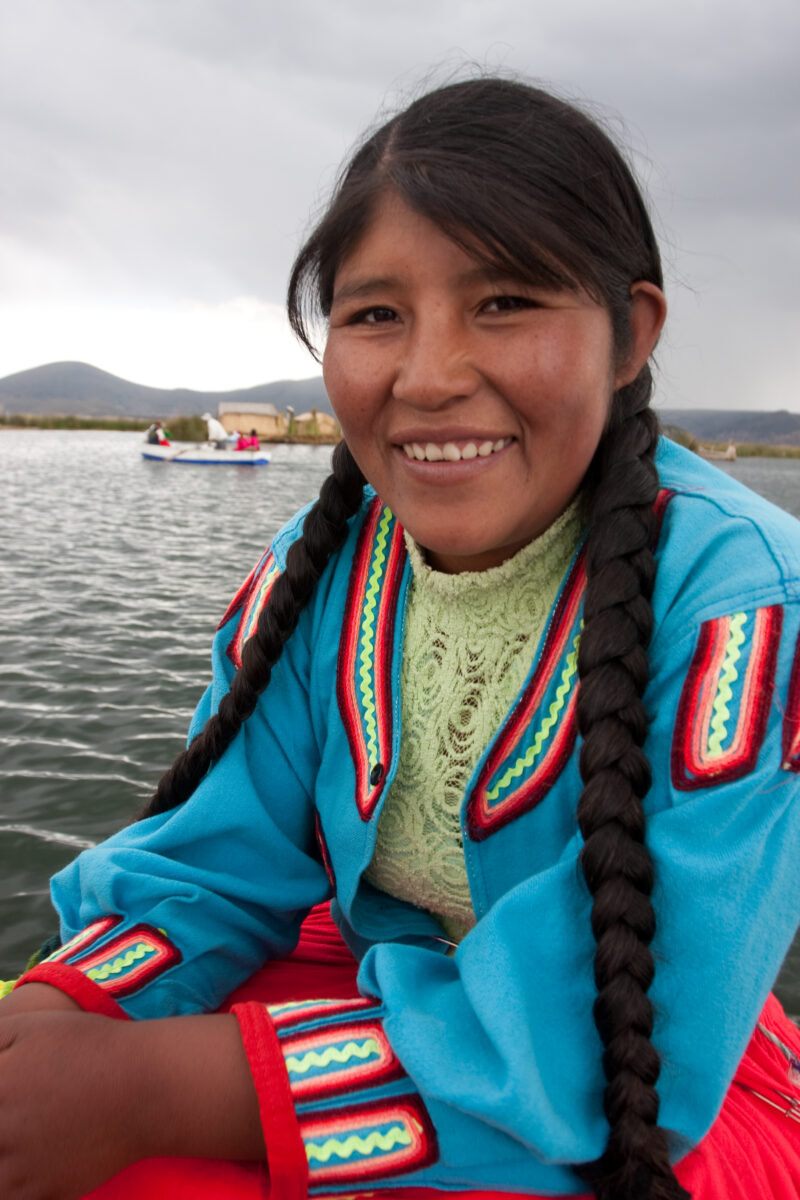 Uro People of Lake Titicaca — Stock images of the life of the Uro people group, living on the floating reed islands of Lake Titicaca, near Puno, Peru — Peru,...