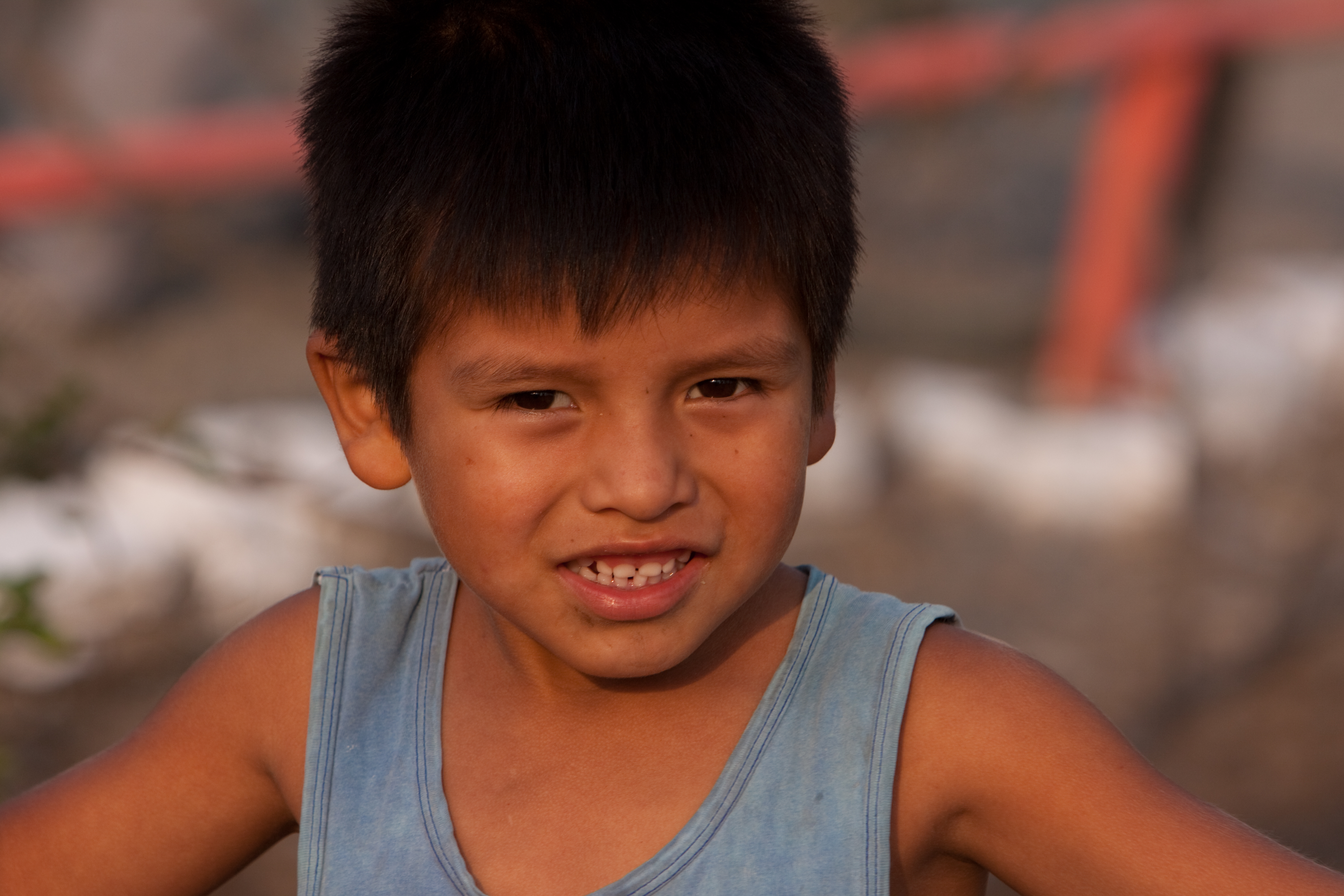 Faces of Children in Peru
