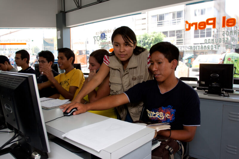 Learning Computer Skills — Young people in Peru, once abandoned and on the street or in government shelters, are given new hope as thay work with ADRA Peru o...