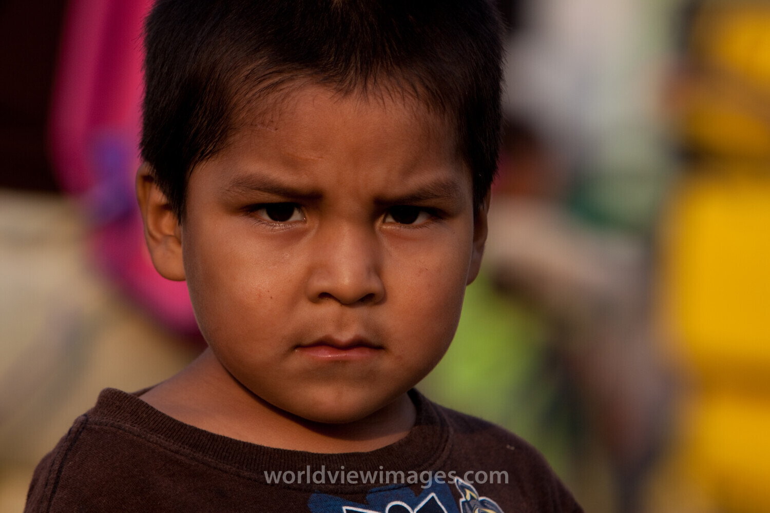 Faces of Children in Peru