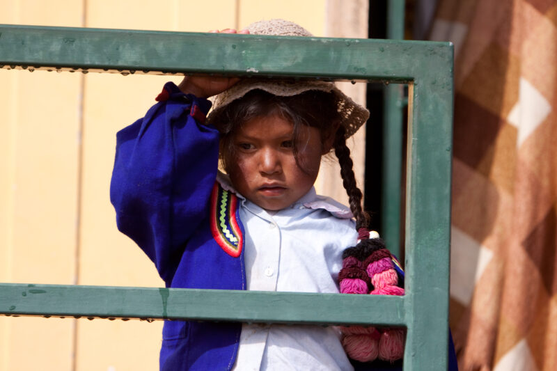 Uro People of Lake Titicaca — Stock images of the life of the Uro people group, living on the floating reed islands of Lake Titicaca, near Puno, Peru — Peru,...