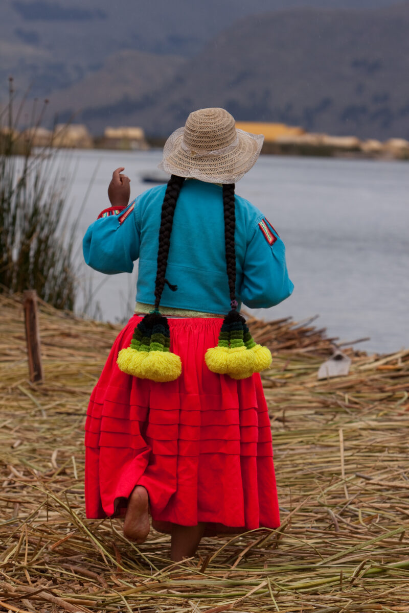 Uro People of Lake Titicaca — Stock images of the life of the Uro people group, living on the floating reed islands of Lake Titicaca, near Puno, Peru — Peru,...