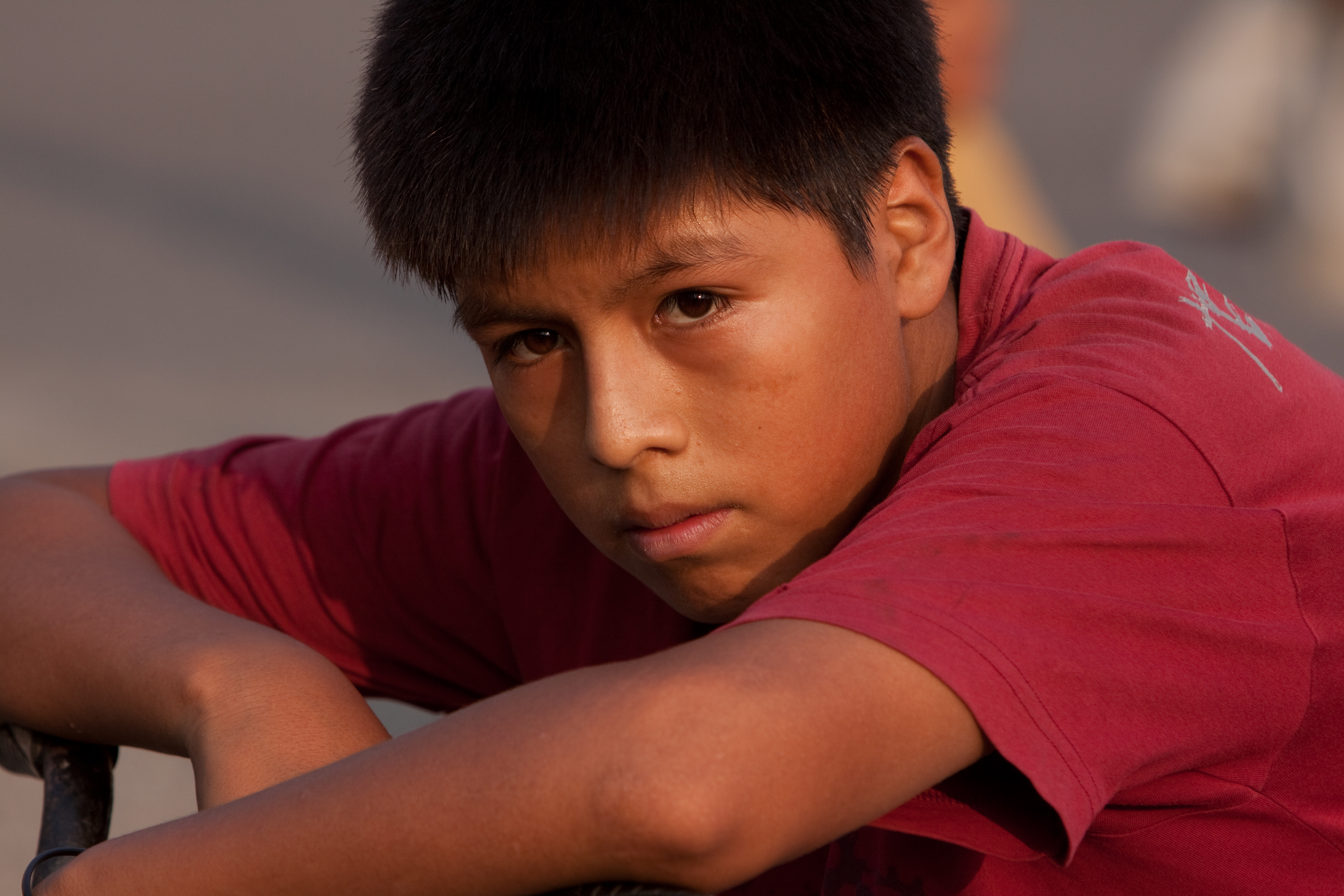 Faces of Children in Peru