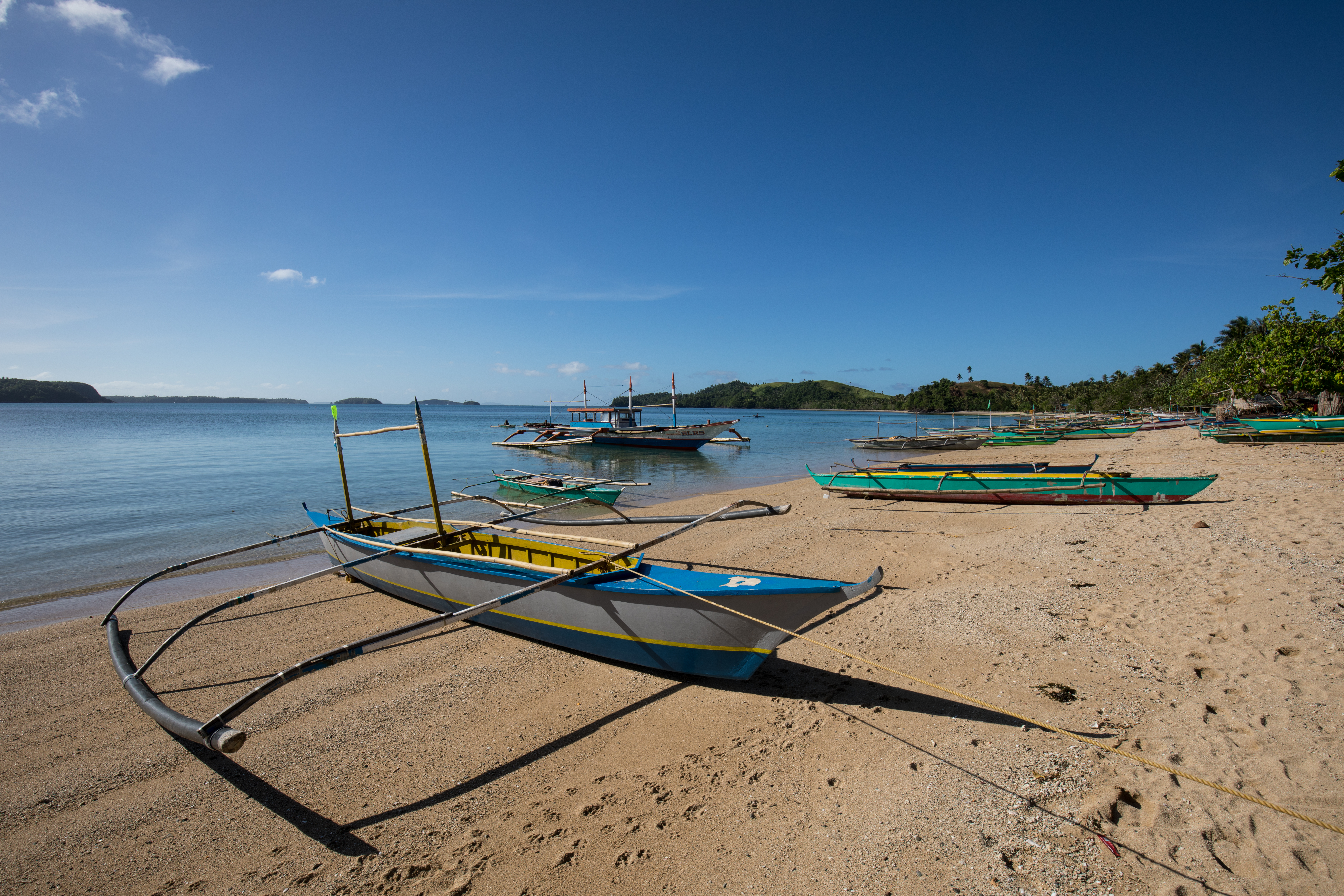Fishing boats in the Philippines