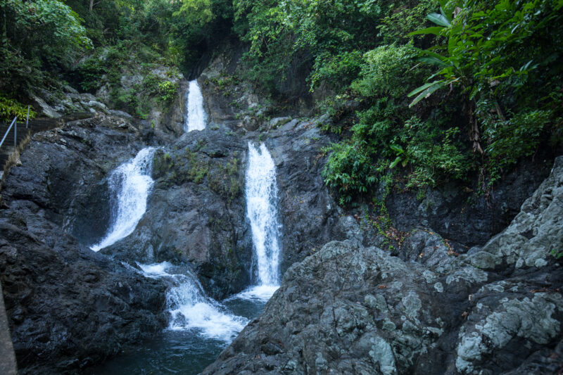 Waterfall in the Philippines — Beatutiful Mountain fed waterfalls in the Philippines — Philippines, Camarines Sur, Luzon, scenic, waterfall