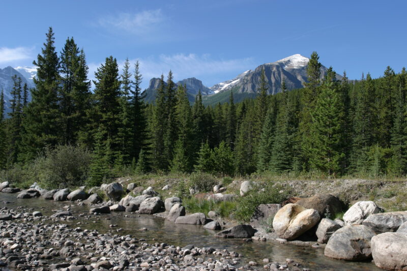 Rivers — Canada, Alberta, Banff National Park, Scenic, Mountians